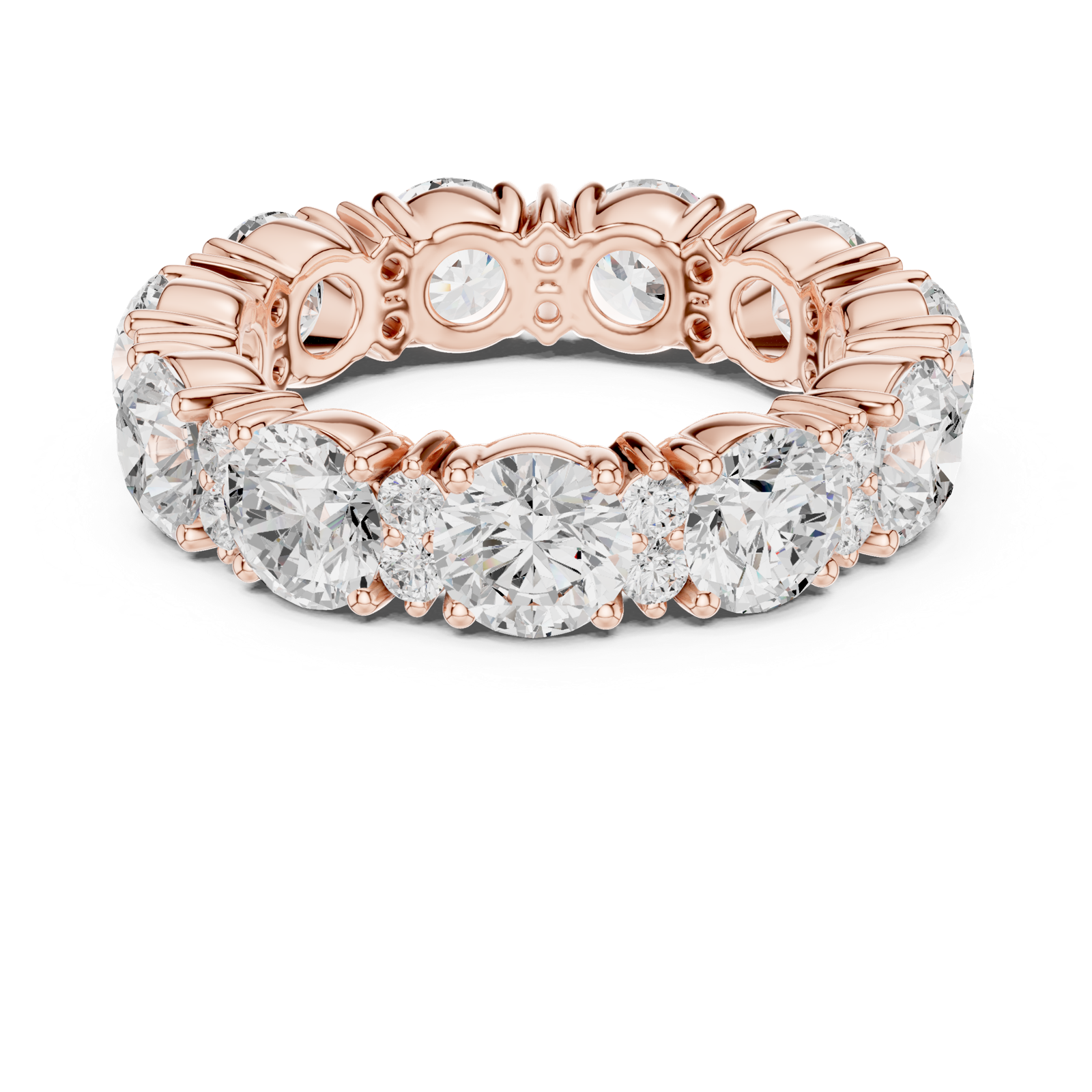 Gold Ring DDLR-707, Rose Gold, view 4