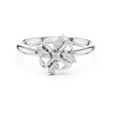 Gold Ring 1 (421), White Gold, view 4
