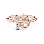 Gold Ring 1 (261), Rose Gold, view 4