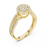 Gold Ring DDLR-755, Yellow Gold, view 2