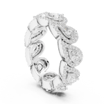 Gold Ring DDLR-306, White Gold, view 1