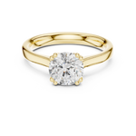 Gold Ring DDLR-639, Yellow Gold, view 4