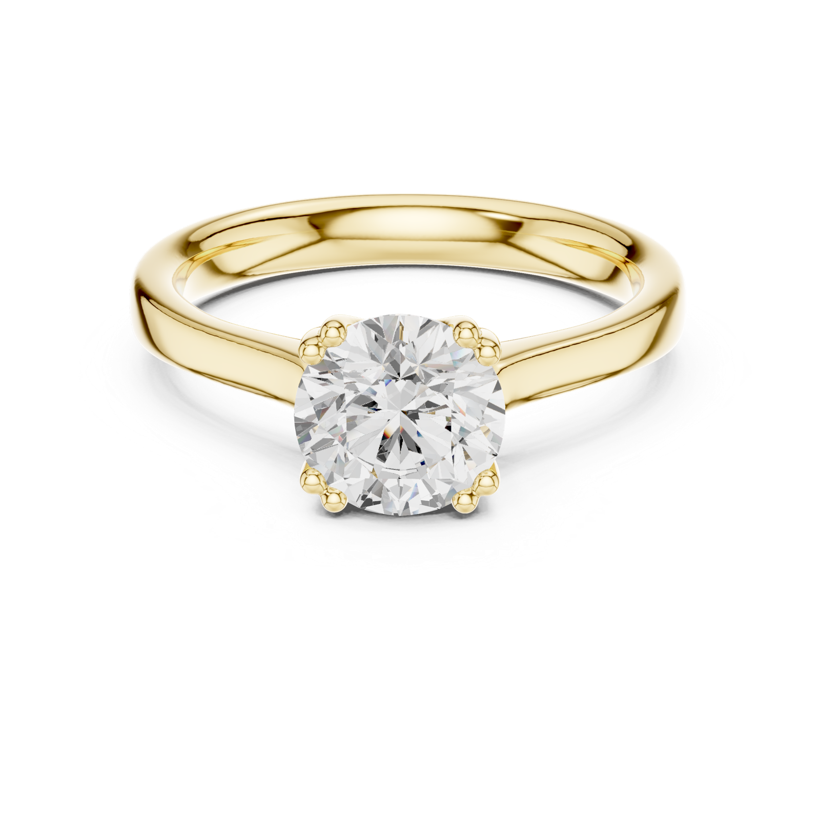 Gold Ring DDLR-639, Yellow Gold, view 4
