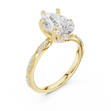 Gold Ring DDLR-966, Yellow Gold, view 2
