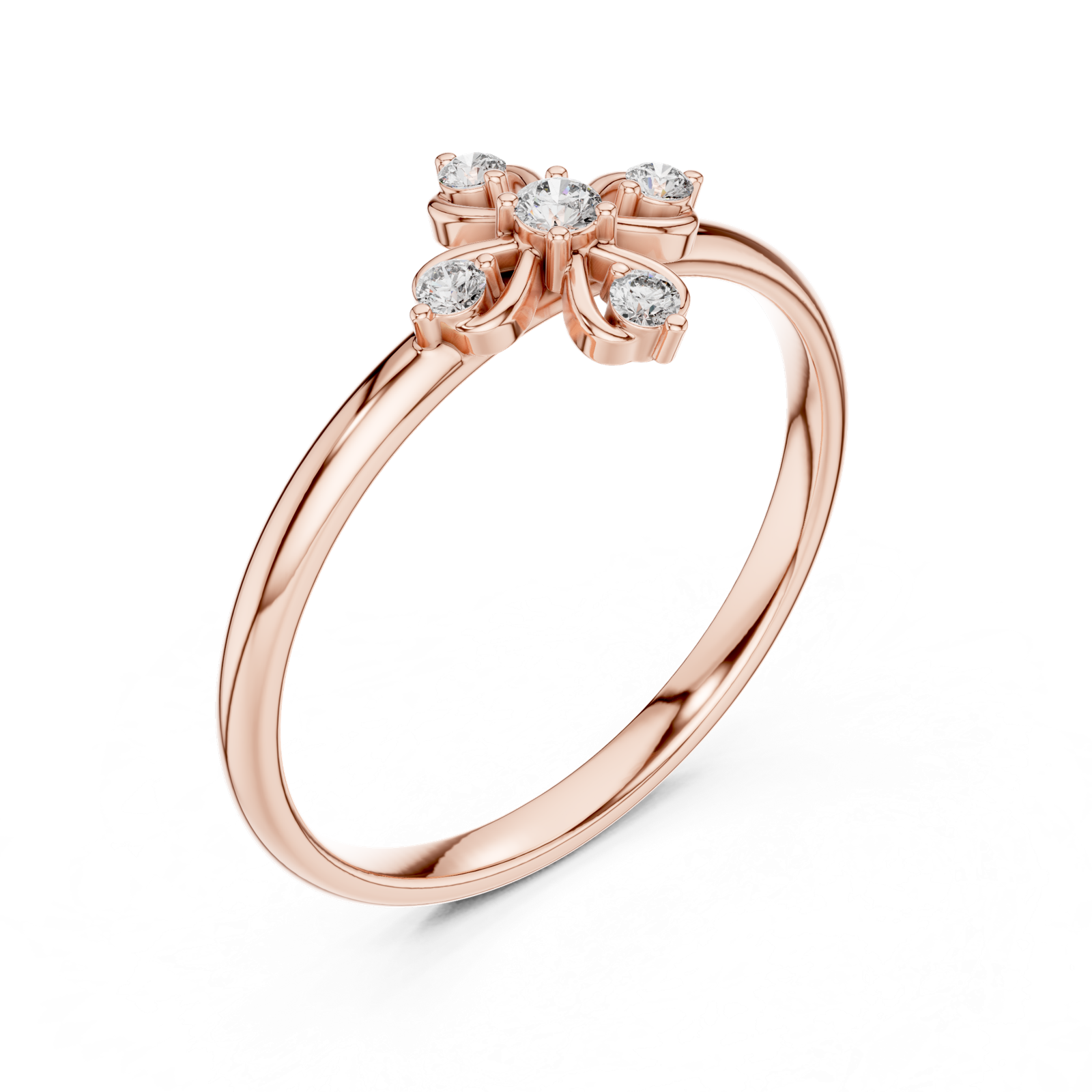 Gold Ring Ledis Ring, Rose Gold, view 2