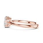Gold Ring DDLR-573, Rose Gold, view 3