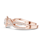 Gold Ring LR-0222, Rose Gold, view 3