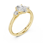 Gold Ring DDLR-727, Yellow Gold, view 2