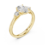 Gold Ring DDLR-727, Yellow Gold, view 2