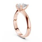 Gold Jewelry L36-8, Heart center stone, Rose Gold, view 1