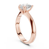 Gold Jewelry L36-8, Heart center stone, Rose Gold, view 1