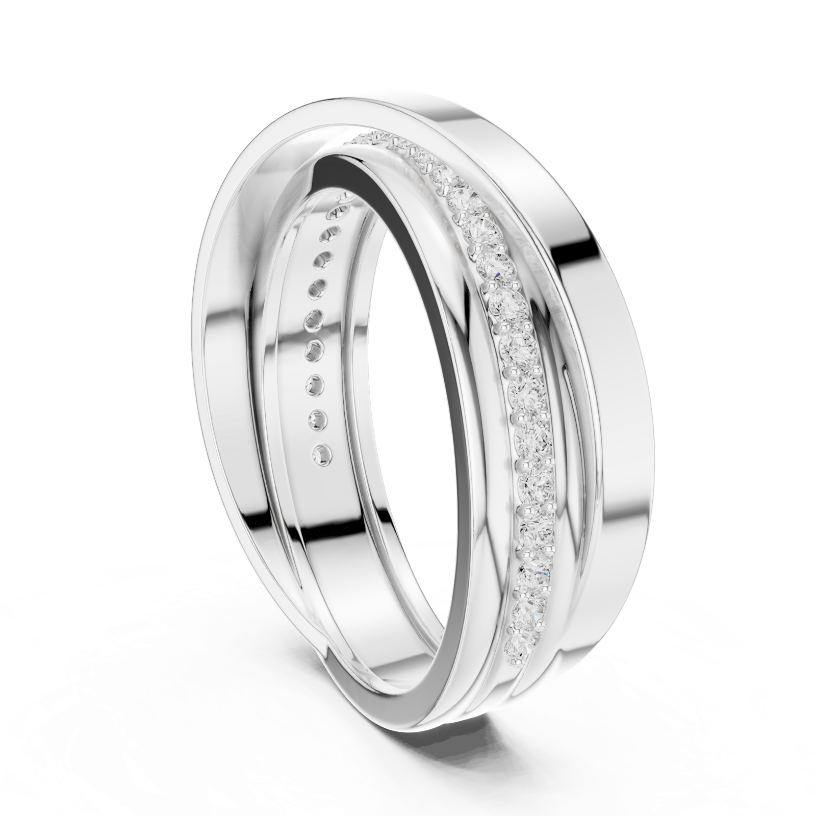 Gold Ring SBMR(41), White Gold