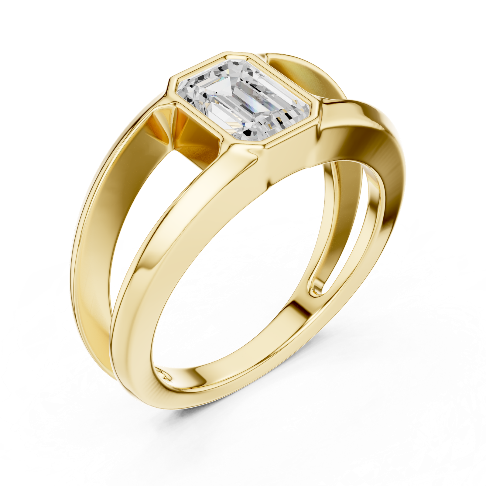 Gold Ring SBMR(42), Yellow Gold, view 2