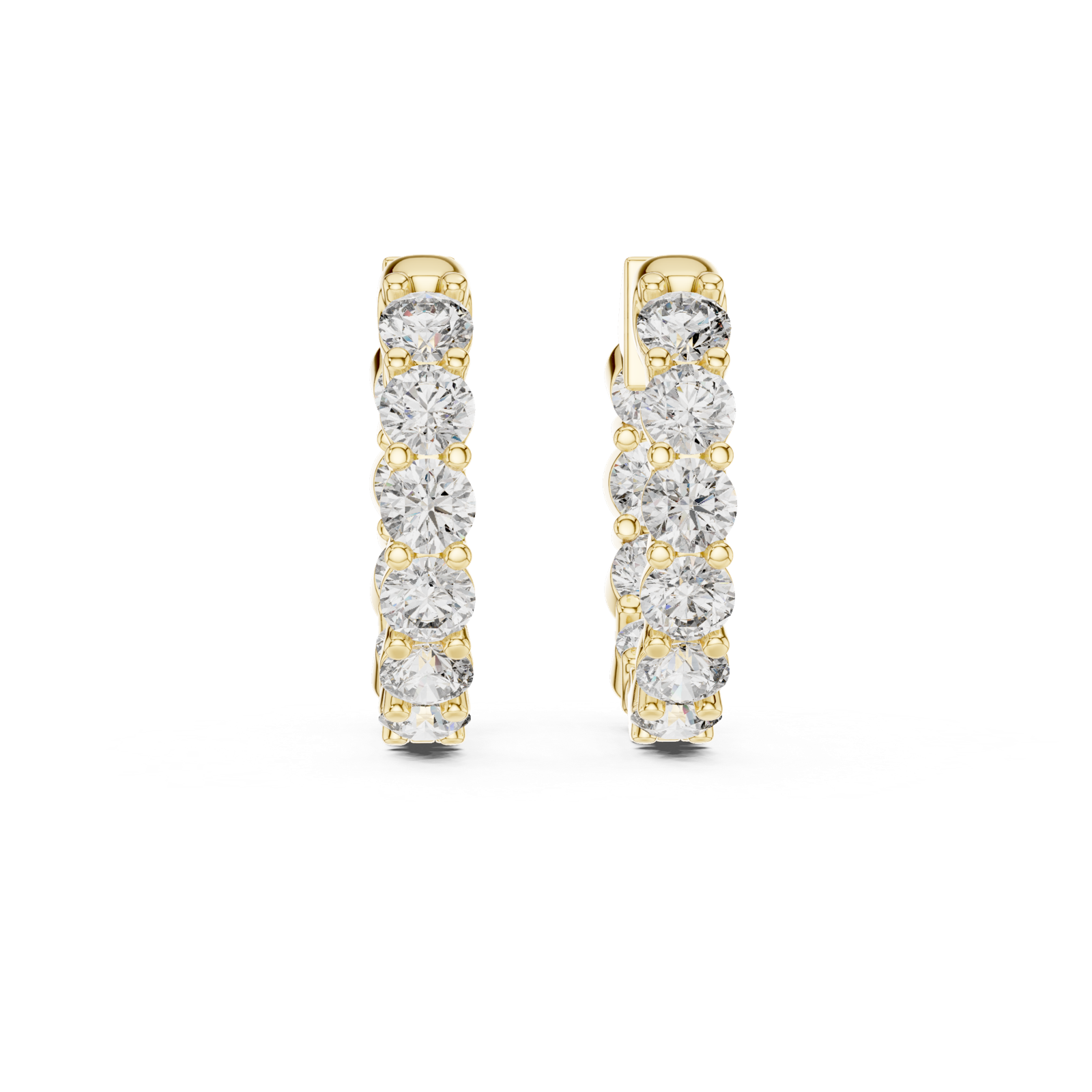 Gold Earrings GER-0372, Yellow Gold