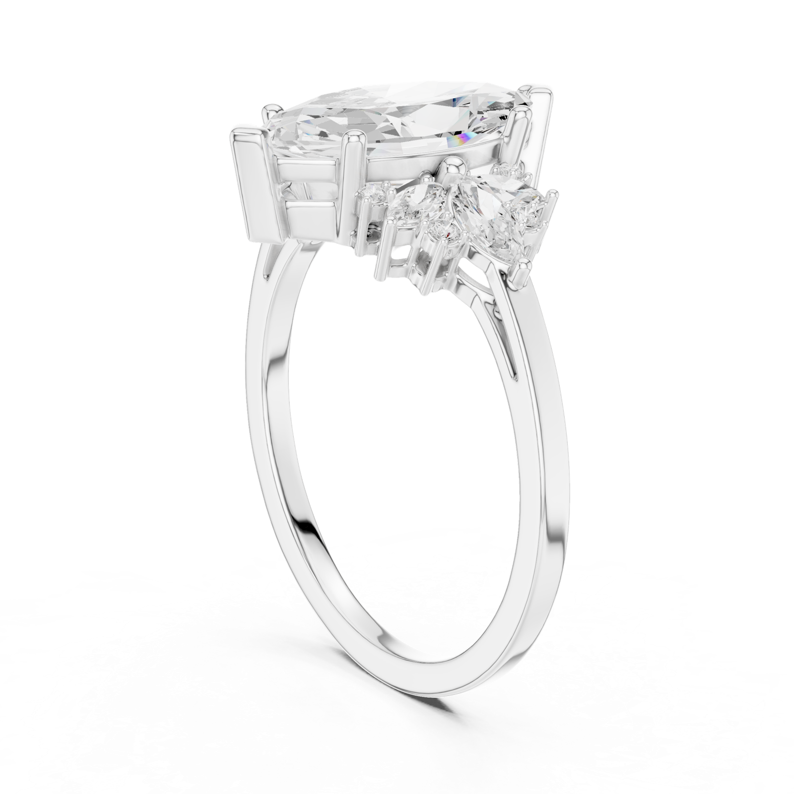 Gold Ring SBWR(56), White Gold