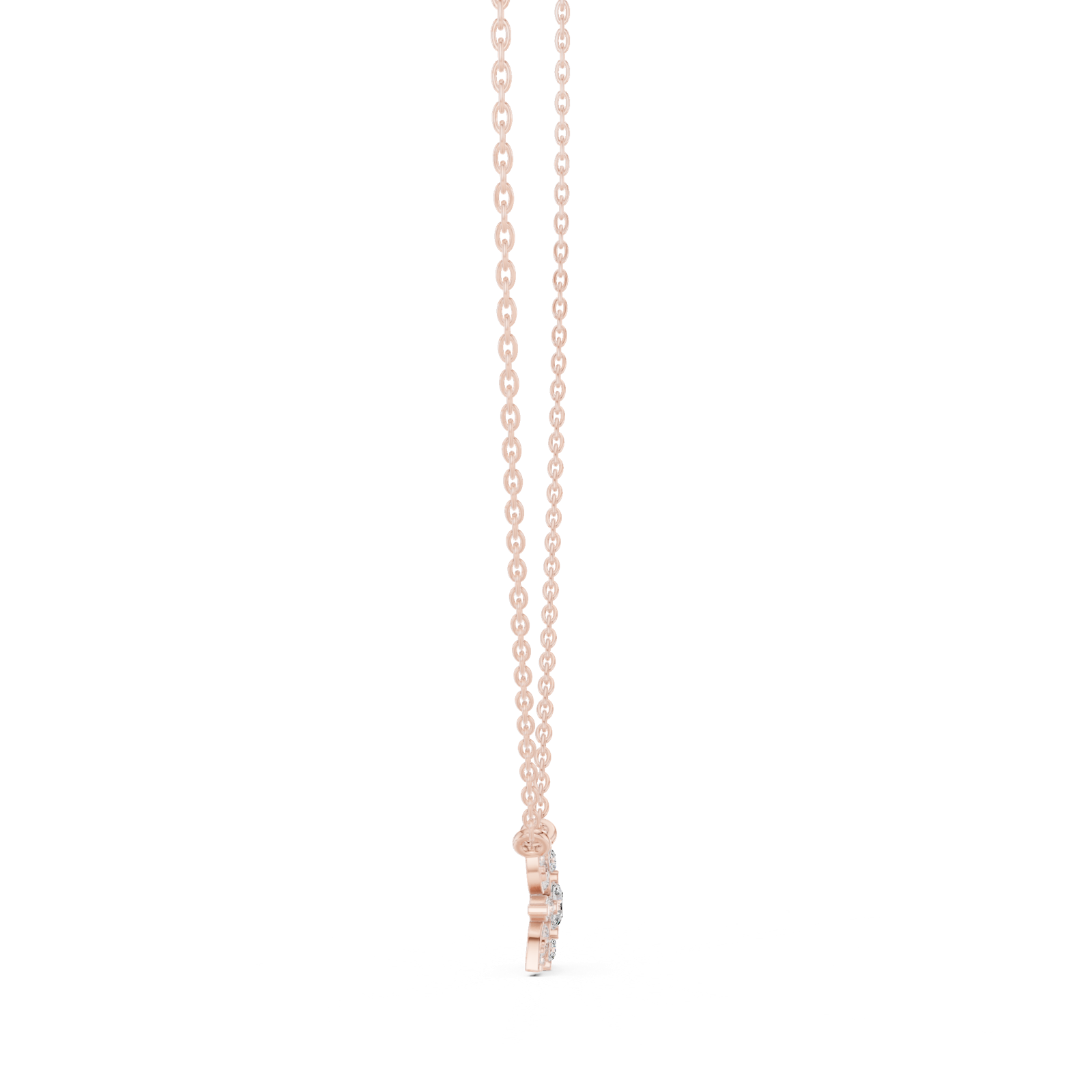 Gold Pendant GPD-0015, Rose Gold, view 3