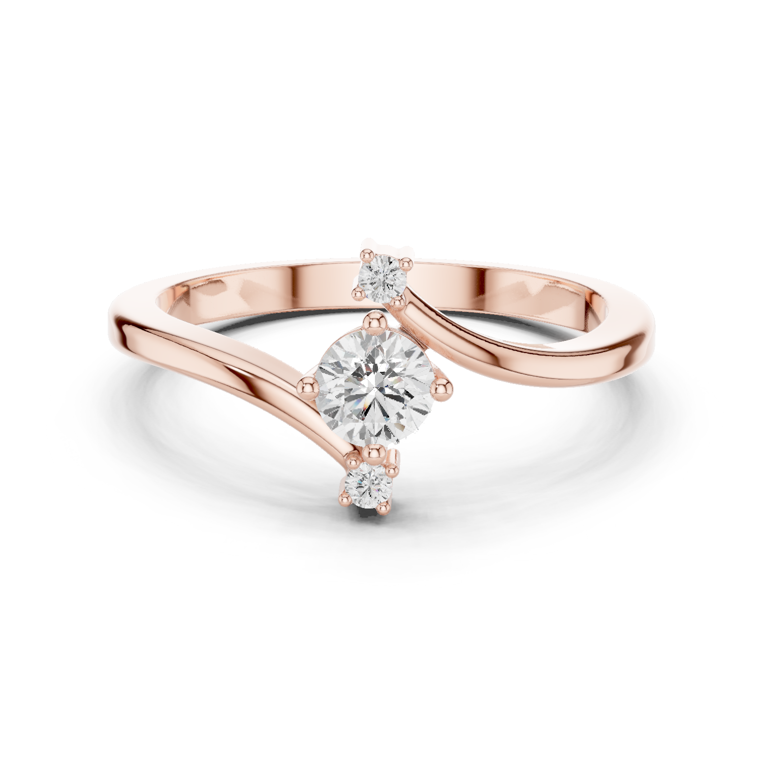 Gold Ring DDLR-831, Rose Gold