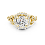 Gold Ring DDLR-408, Yellow Gold, view 4