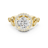 Gold Ring DDLR-408, Yellow Gold, view 4