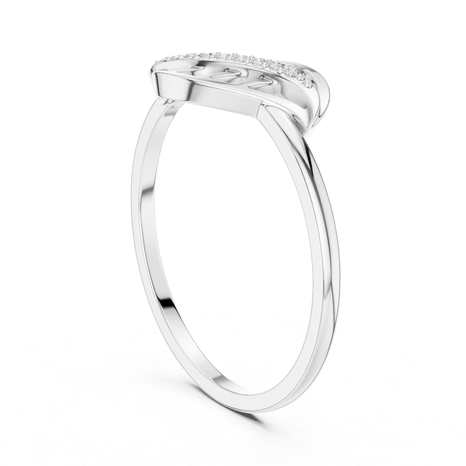 Gold Ring DR-6251, White Gold