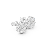 Gold Earrings ALJER-486, White Gold, view 1