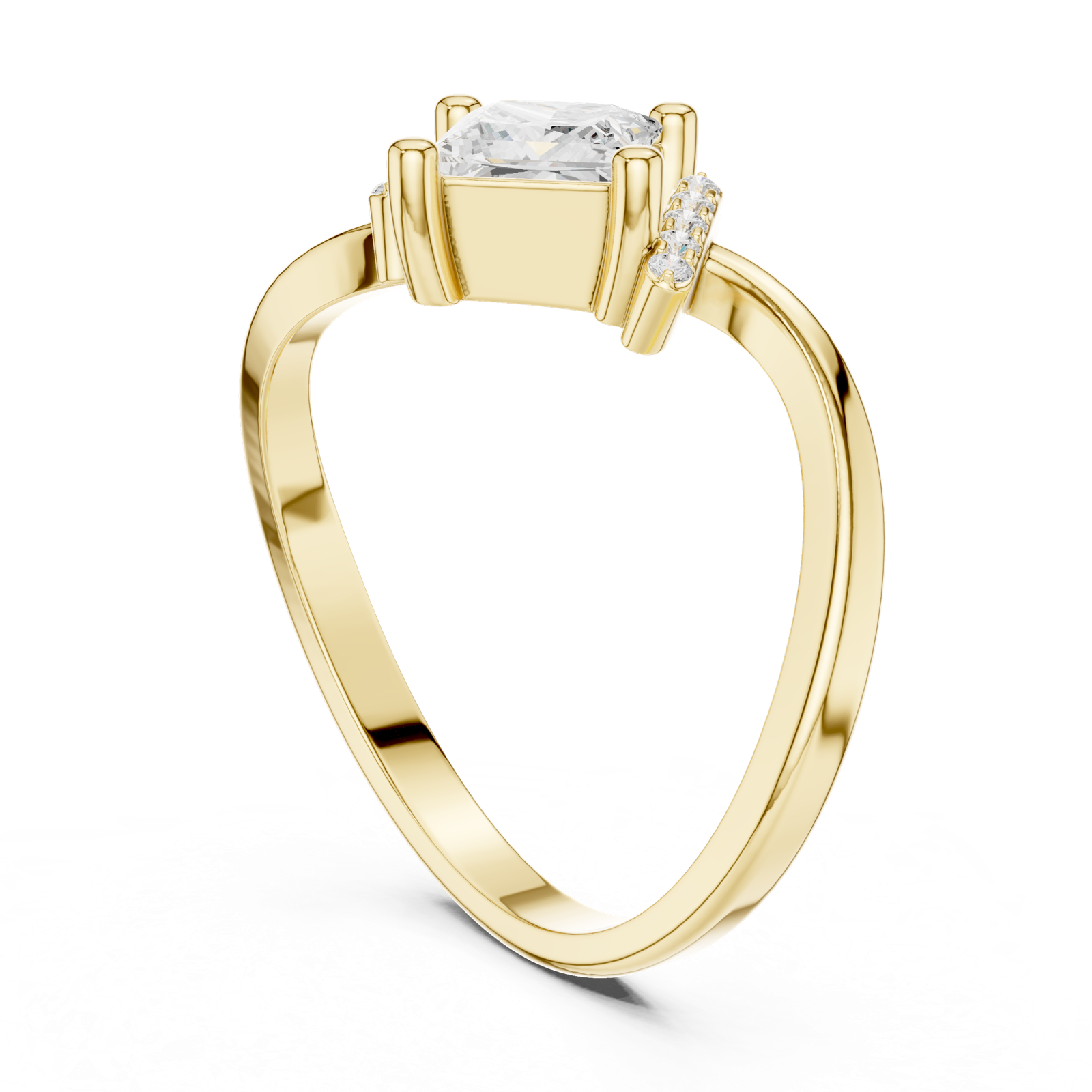 Gold Ring DDLR-507, Yellow Gold