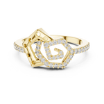 Gold Ring LR-01 (55), Yellow Gold, view 4