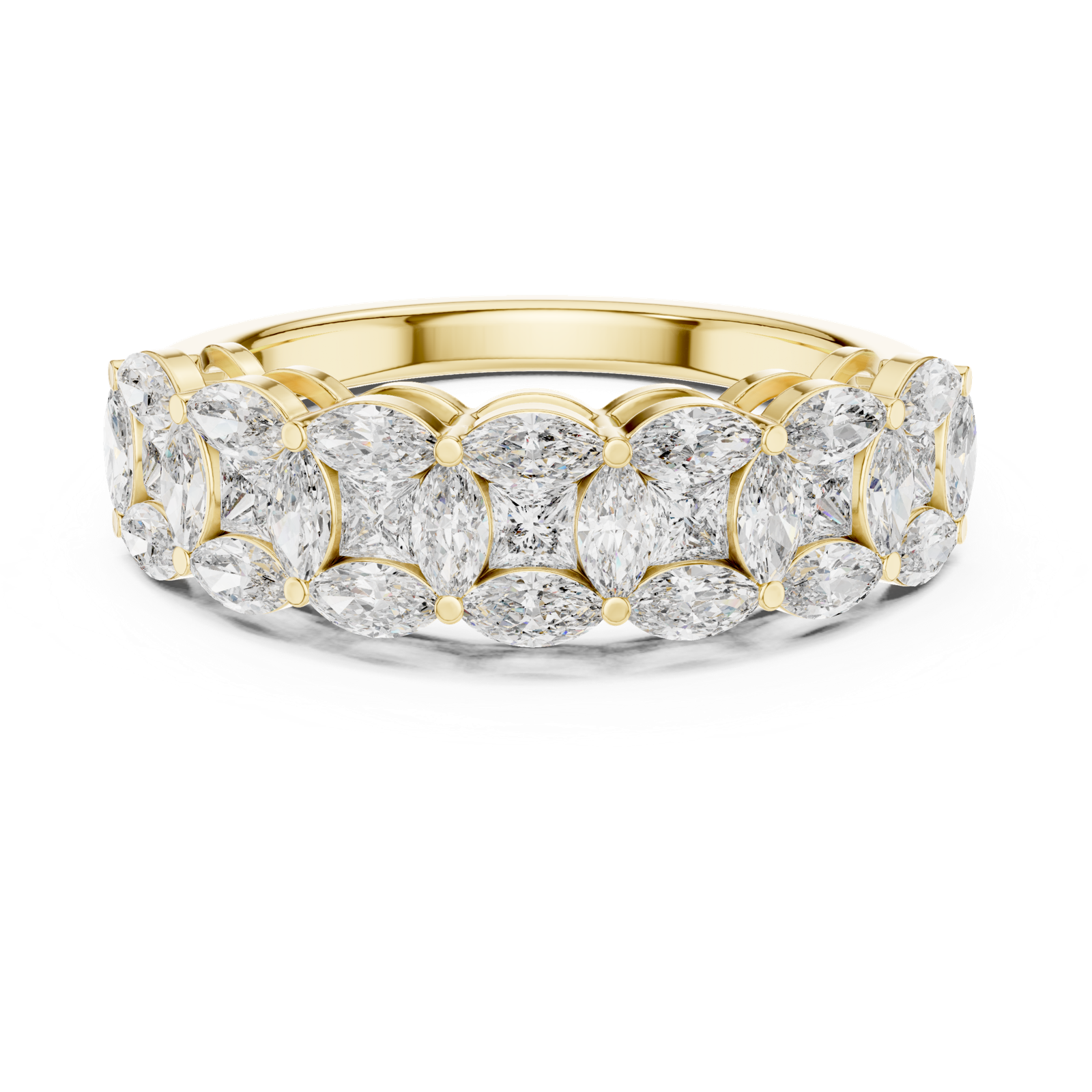 Gold Ring DDLR-246, Yellow Gold, view 4