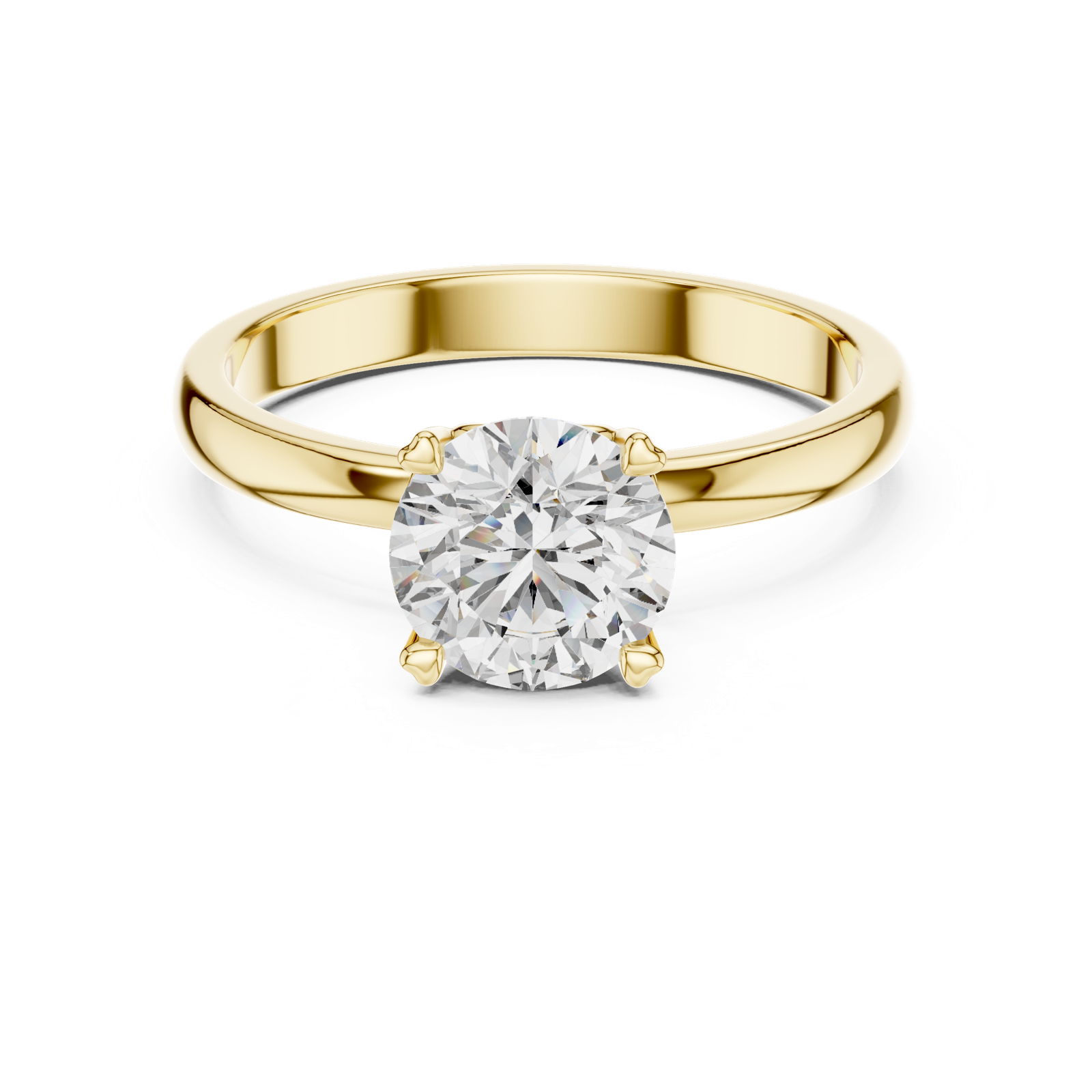 Gold Ring LR-0010, Yellow Gold, view 4