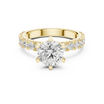 Gold Ring DDLR-751, Yellow Gold, view 4
