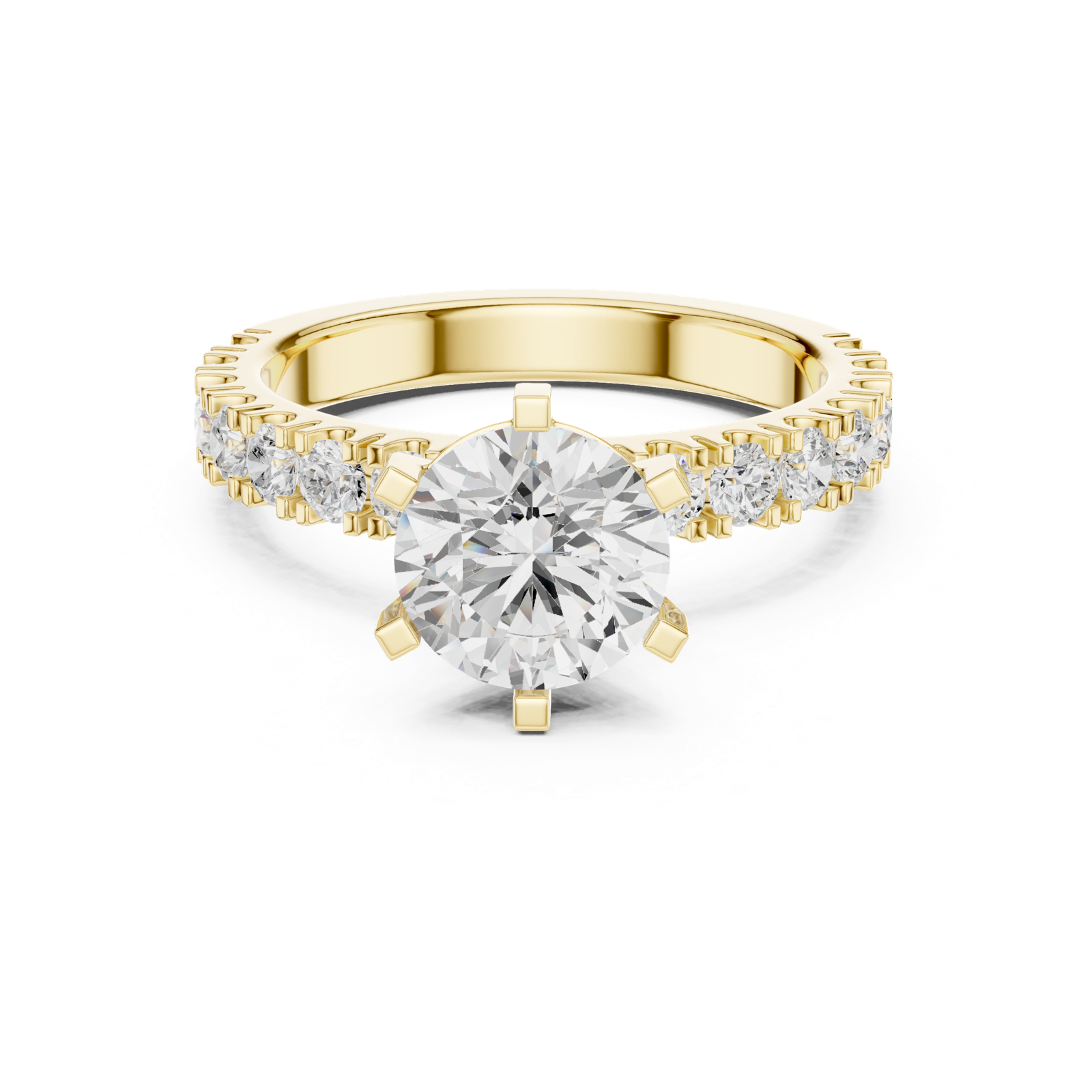 Gold Ring DDLR-751, Yellow Gold, view 4