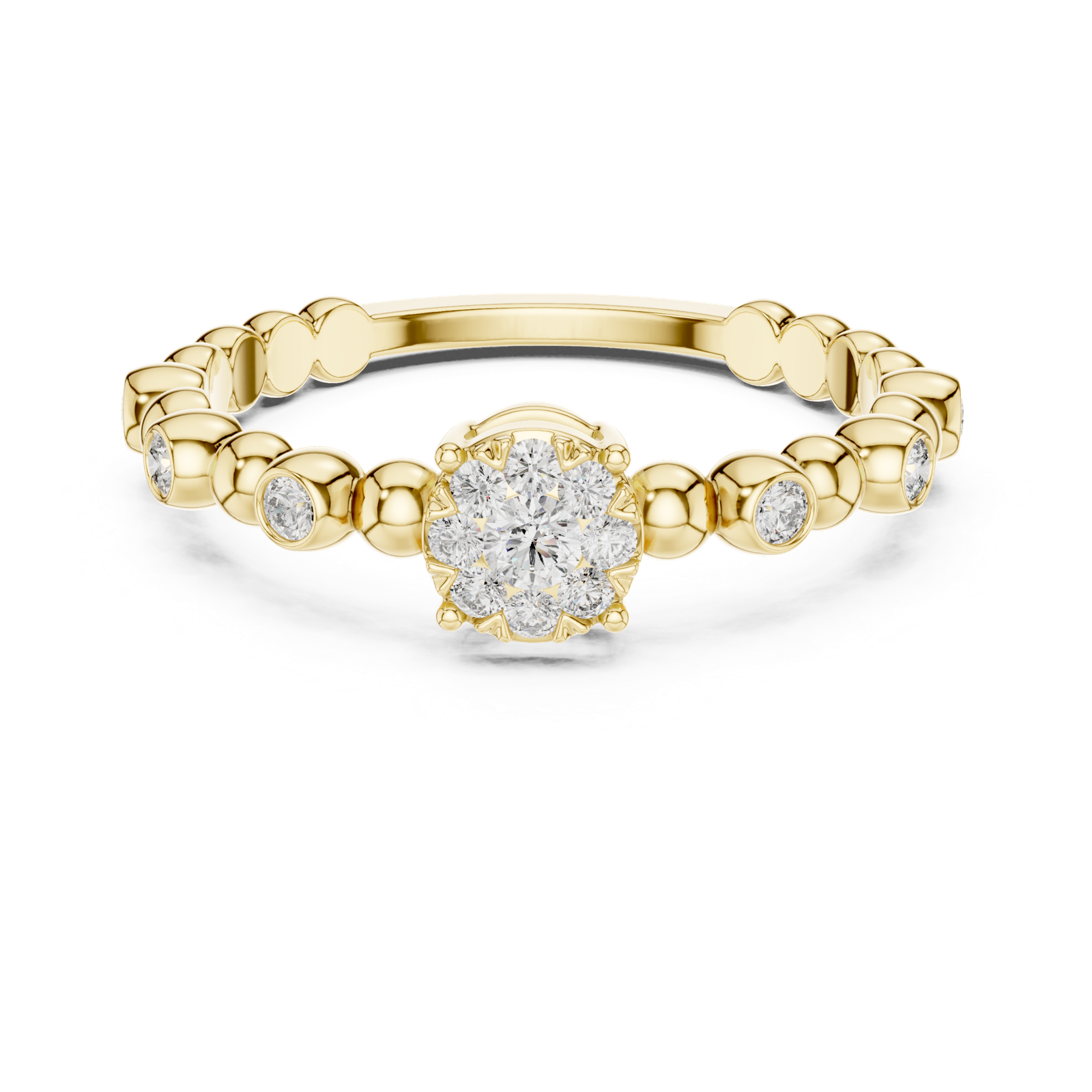 Gold Ring 19-120010L, Yellow Gold, view 4