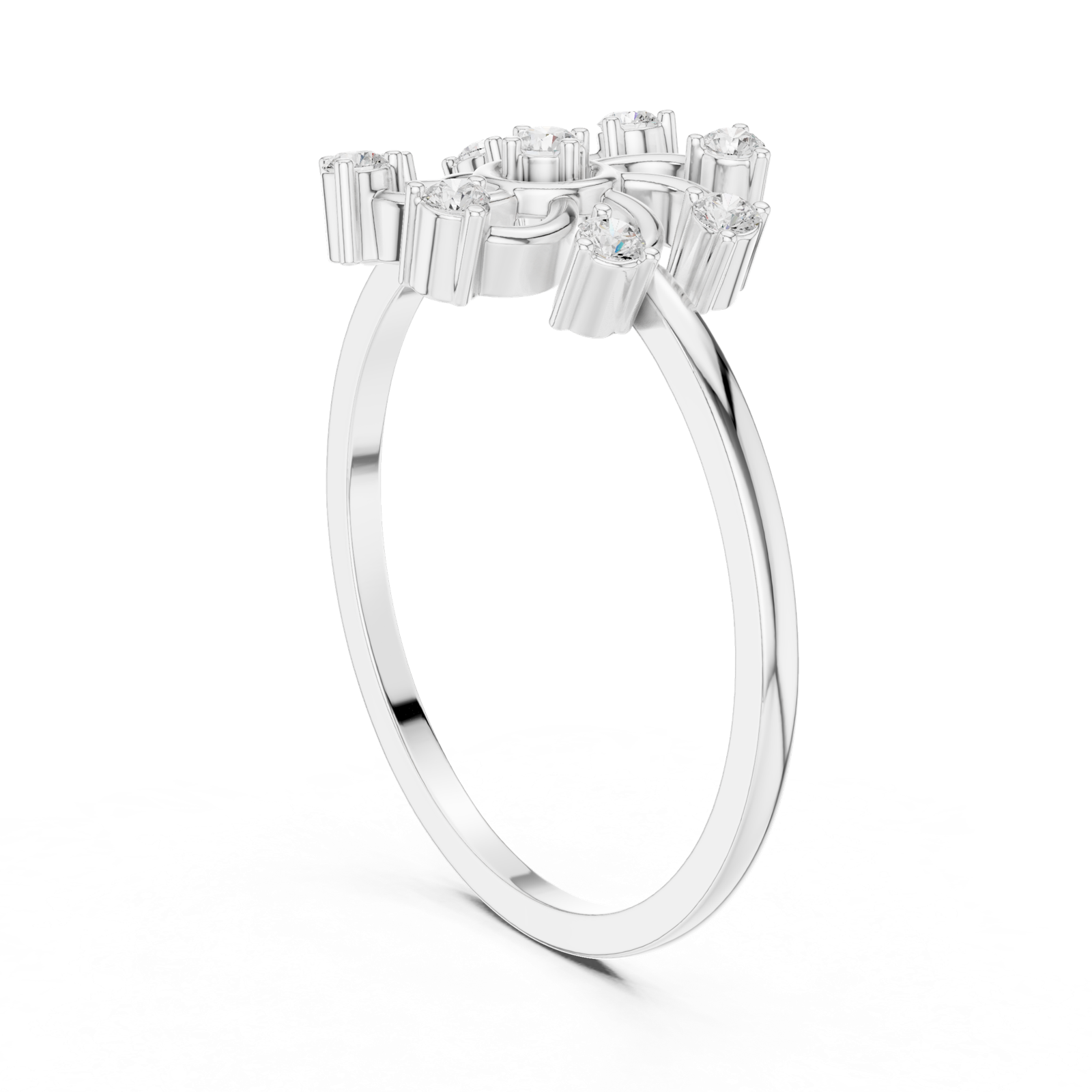 Gold Ring DDLR-635, White Gold