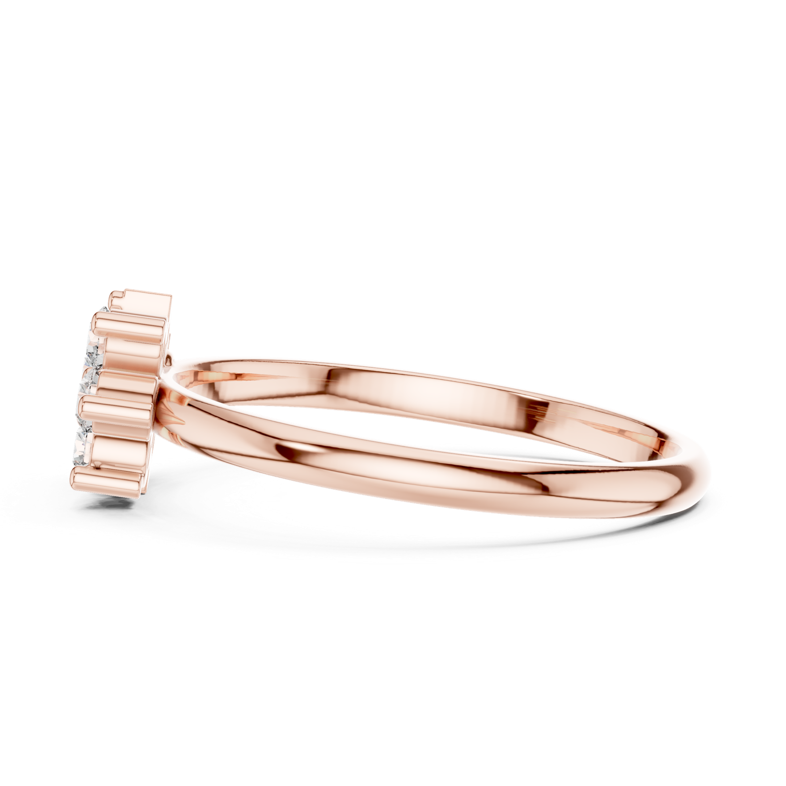 Gold Ring 1 (456), Rose Gold, view 3