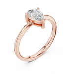 Gold Ring DDLR-500, Rose Gold, view 2