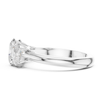 Gold Ring DDLR-1053, White Gold, view 3
