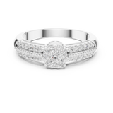 Gold Ring 19-120014L, White Gold, view 4