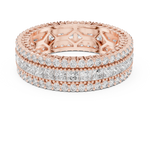 Gold Ring DDLR-225, Rose Gold, view 4
