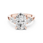 Gold Ring DDLR-269, Rose Gold, view 4
