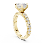 Gold Ring DDLR-722, Yellow Gold, view 1