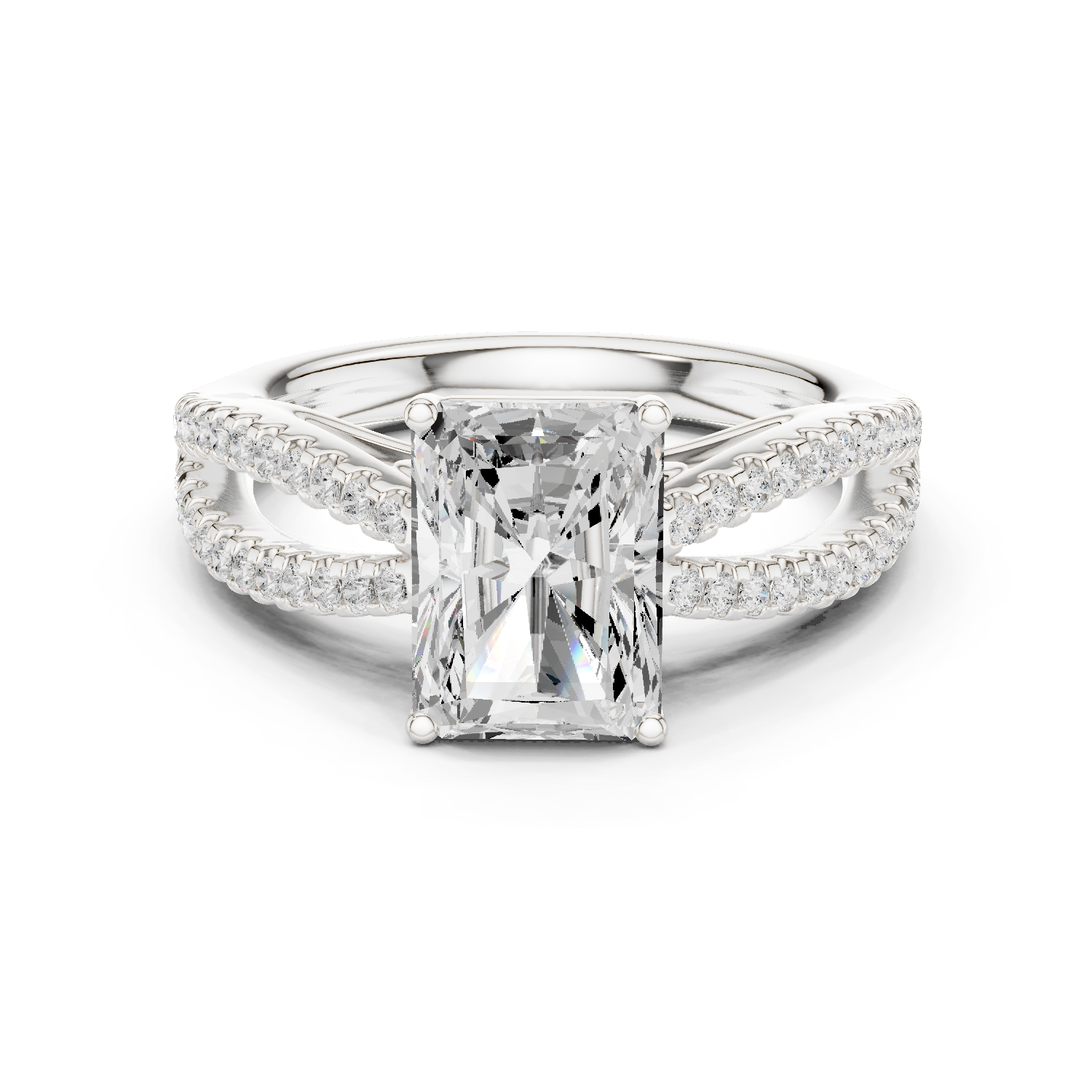 Gold Ring DDLR-733, White Gold