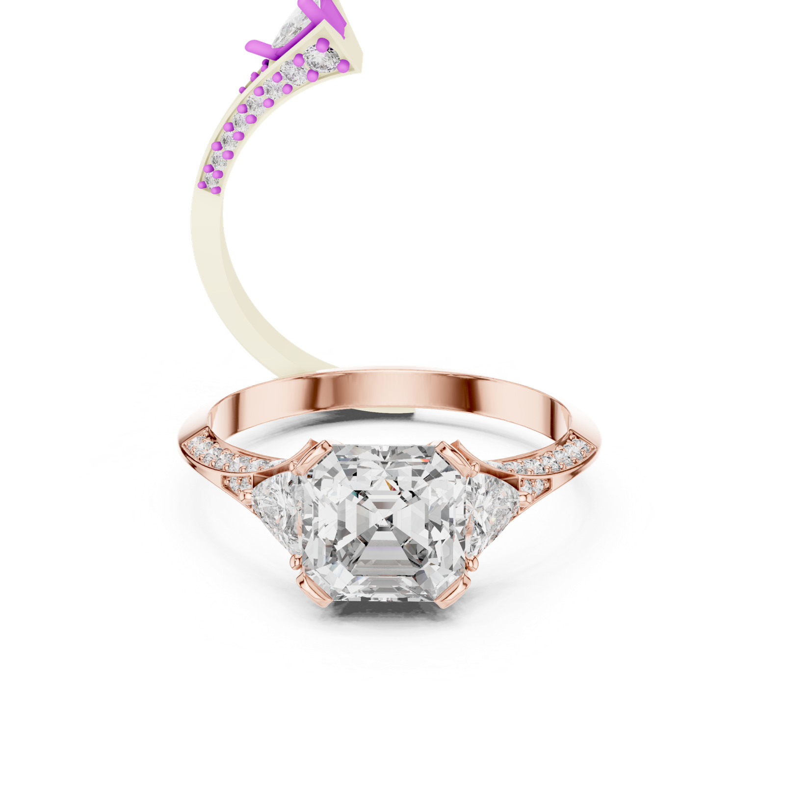 Gold Ring 00001L (43), Rose Gold