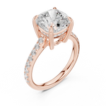Gold Ring DDLR-1023, Rose Gold, view 2