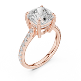 Gold Ring DDLR-1023, Rose Gold, view 2