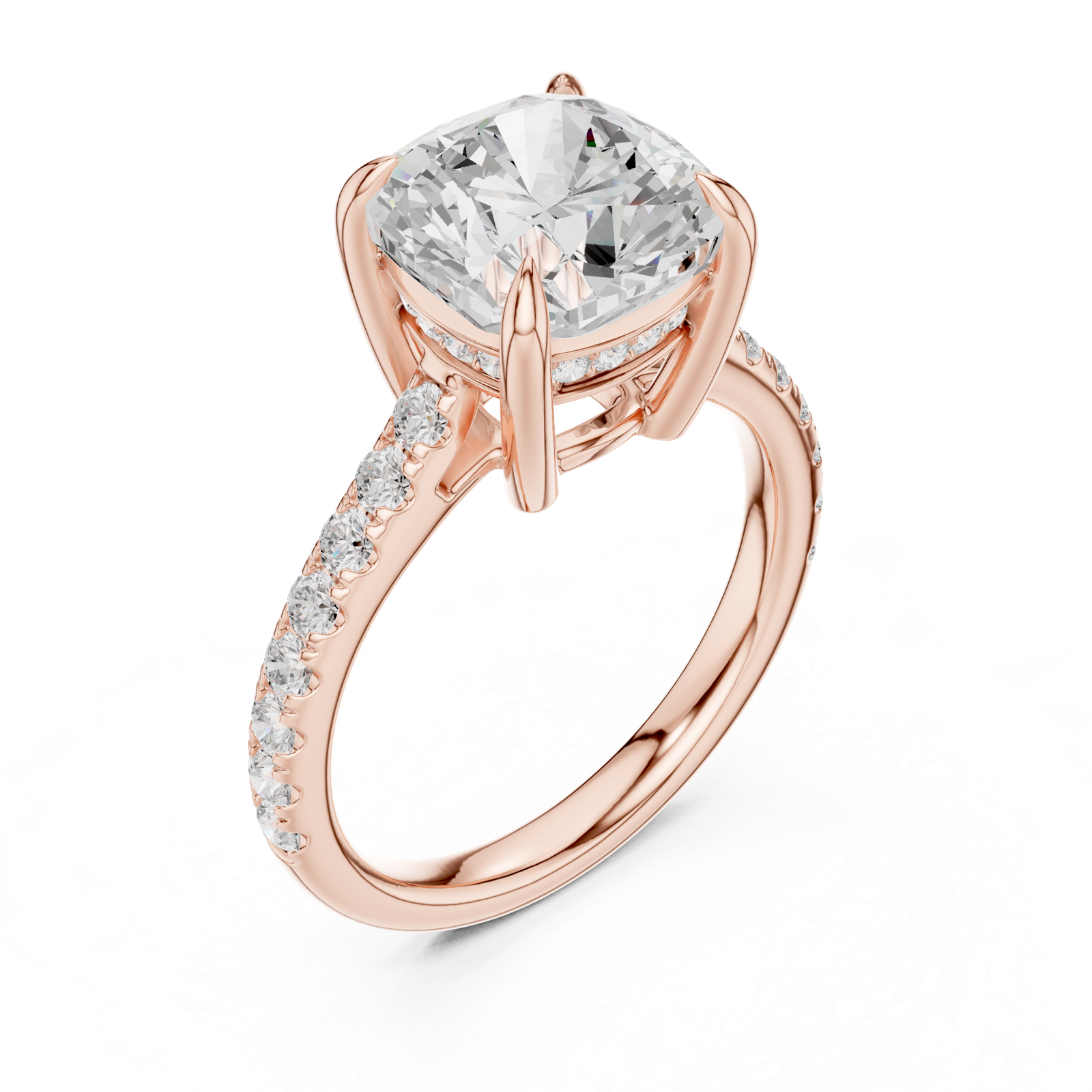 Gold Ring DDLR-1023, Rose Gold, view 2