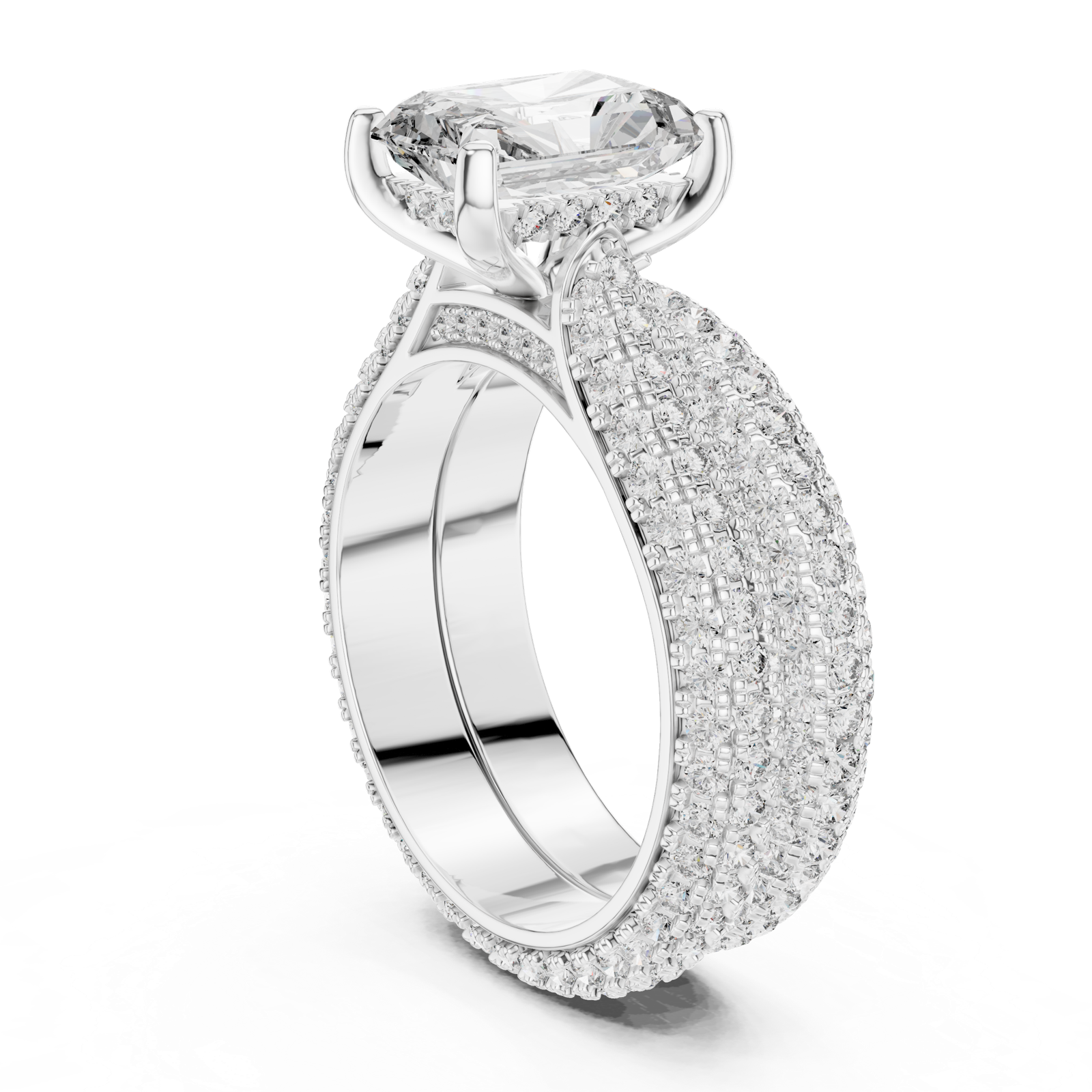 Gold Ring DDLR-013, White Gold
