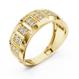 Gold Ring LR-01 (17), Yellow Gold, view 2