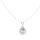 Gold Pendant GPD-0014, White Gold, view 1