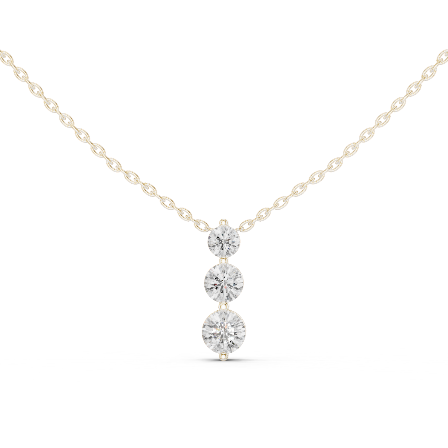 Gold Pendant GPD-0004, White Gold