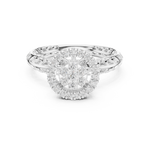 Gold Ring DDLR-754, White Gold, view 4